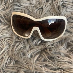 Prada White Sunglasses few small scratches